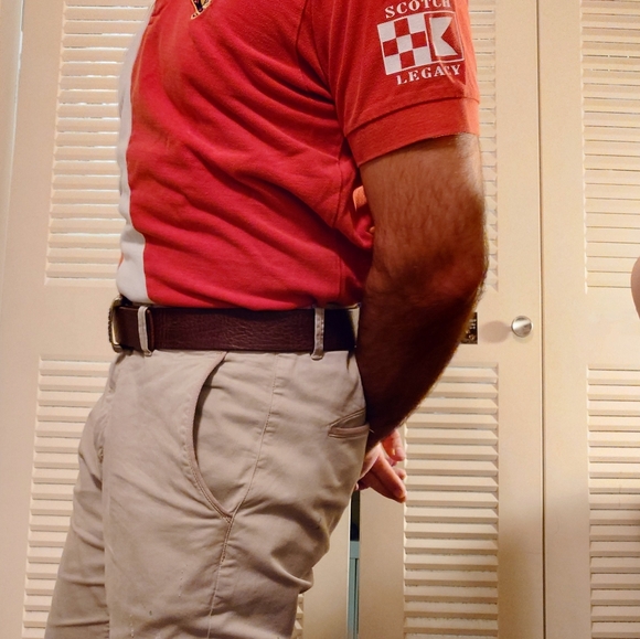 Vintage SCOTCH & SODA Legacy Red Sailing 85 90s Y2K Sport Polo White Stripe - Picture 10 of 10